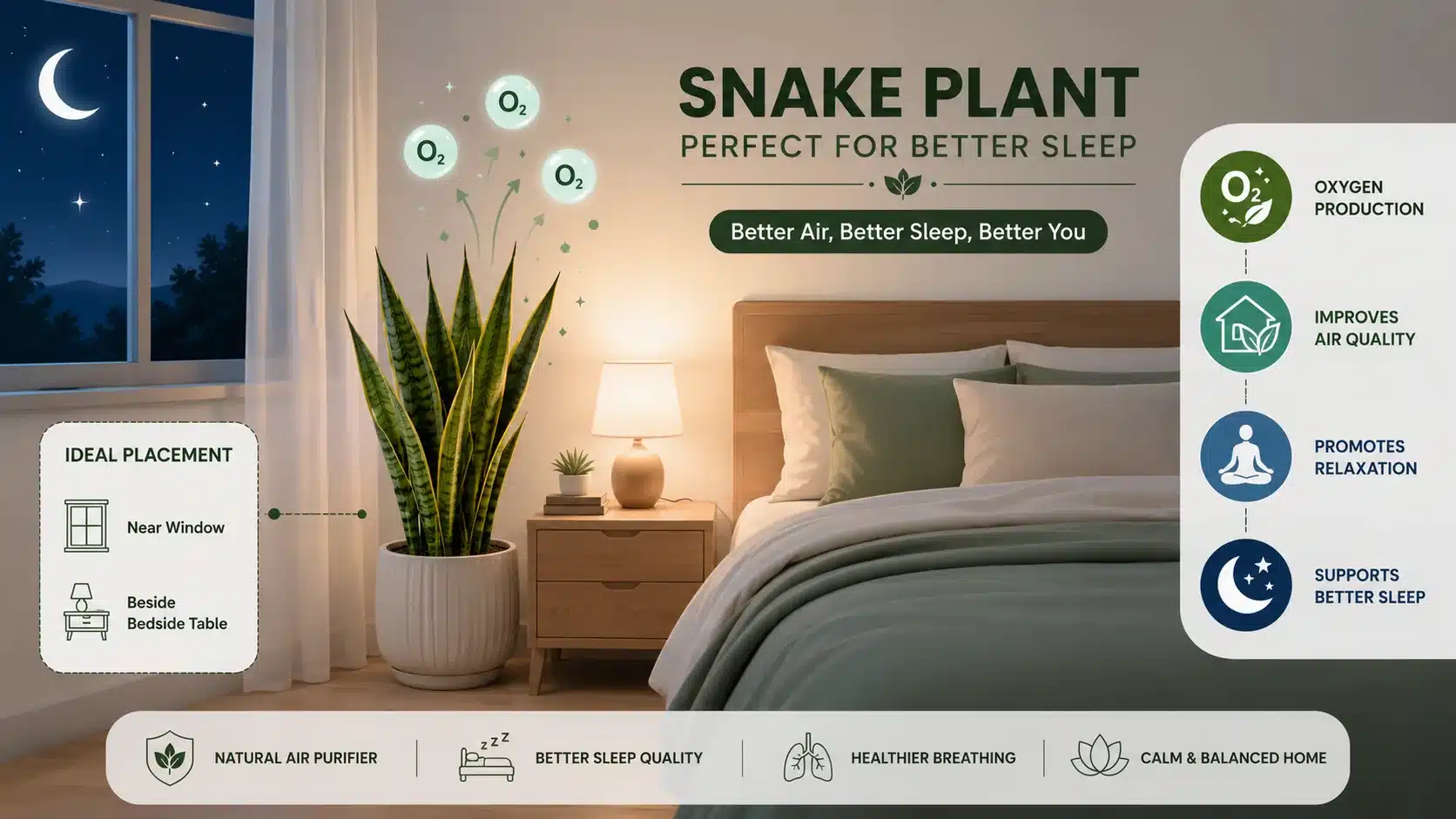 10 benefits of snake plant
