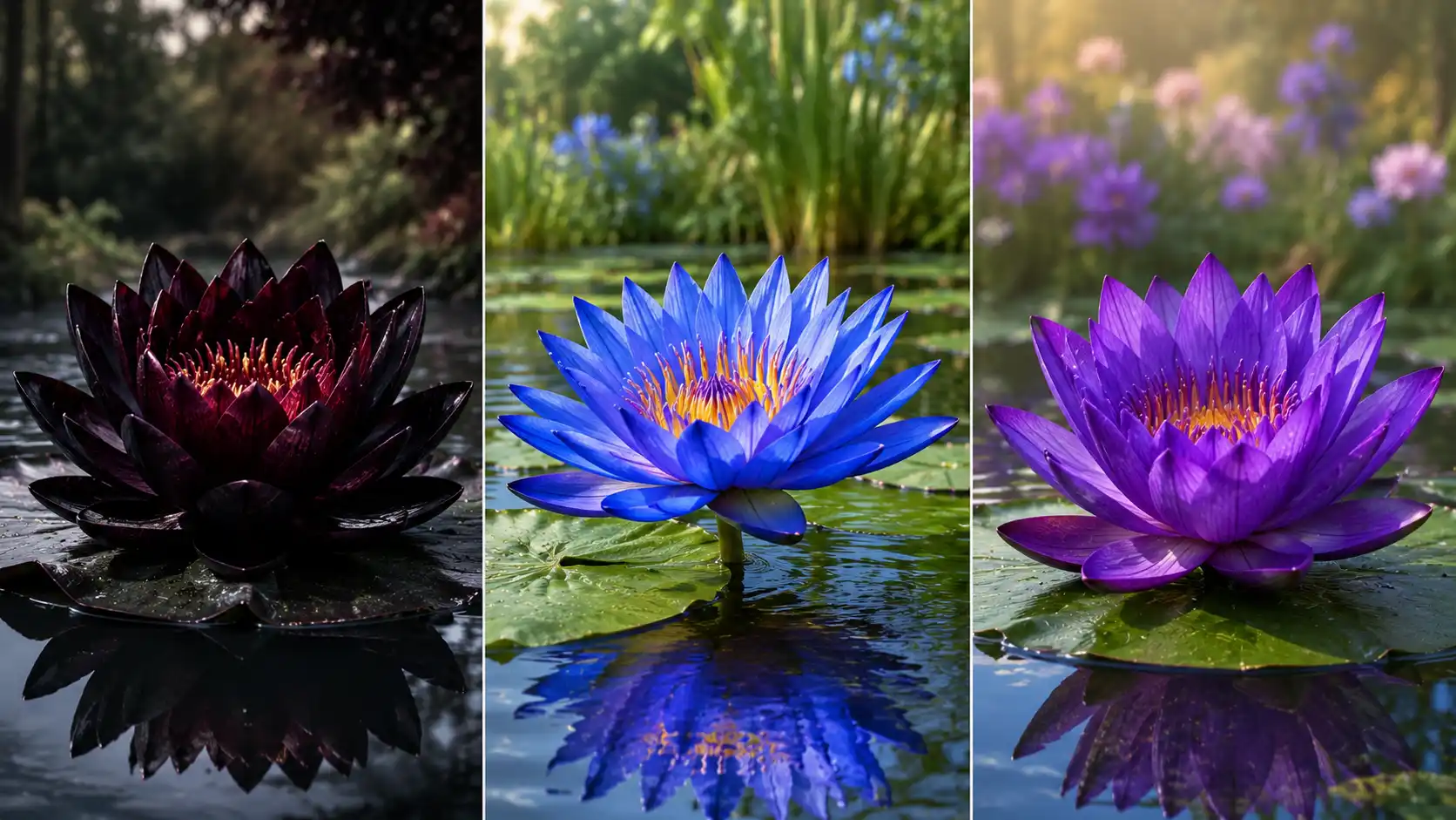 are black lotus flowers real