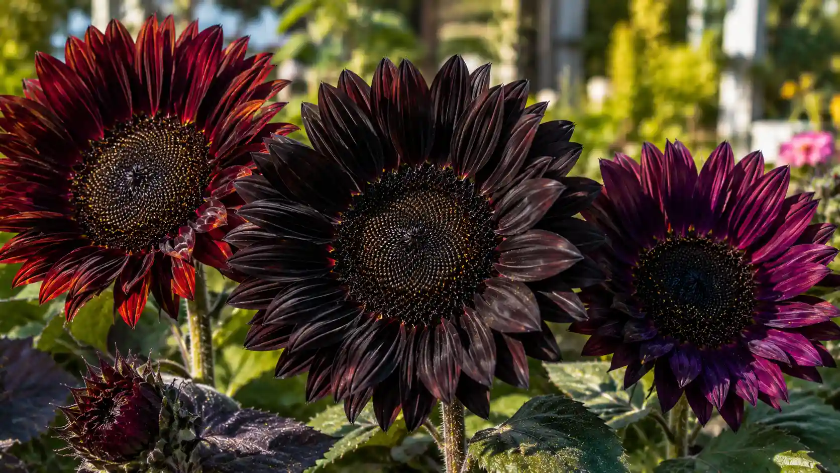 are there purple sunflowers