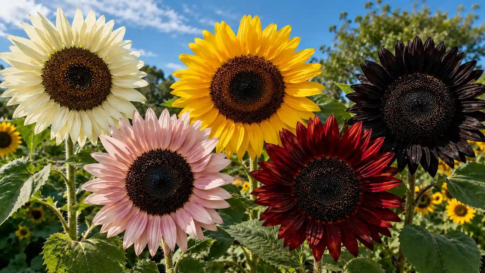are there purple sunflowers