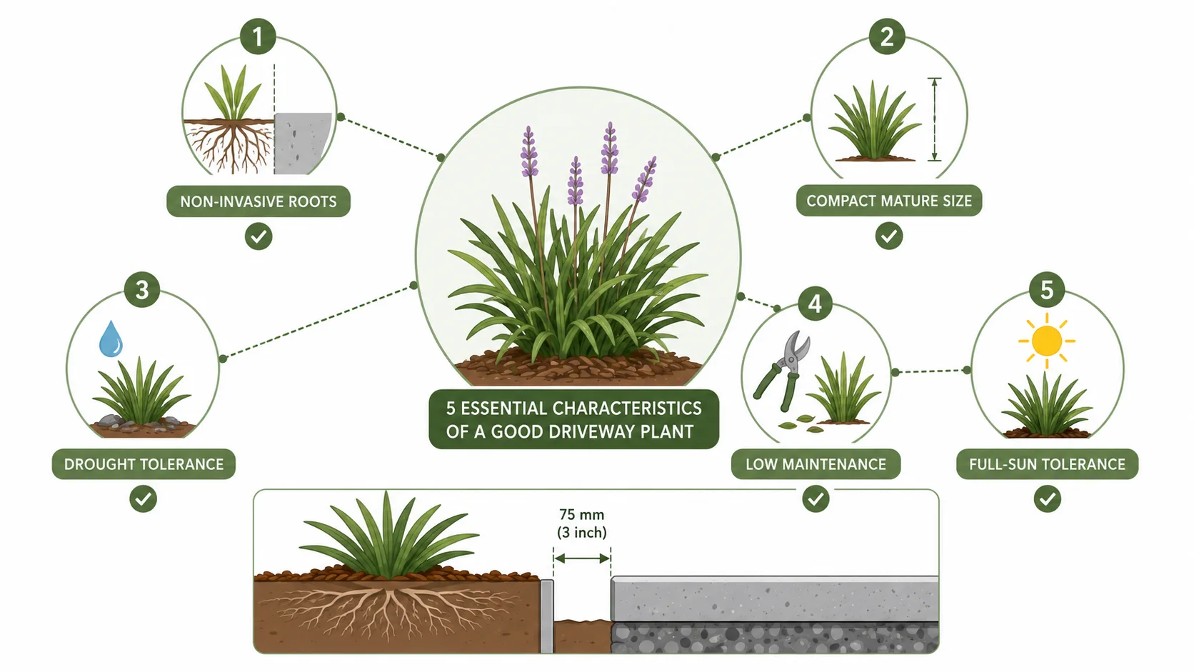 driveway plants ideas