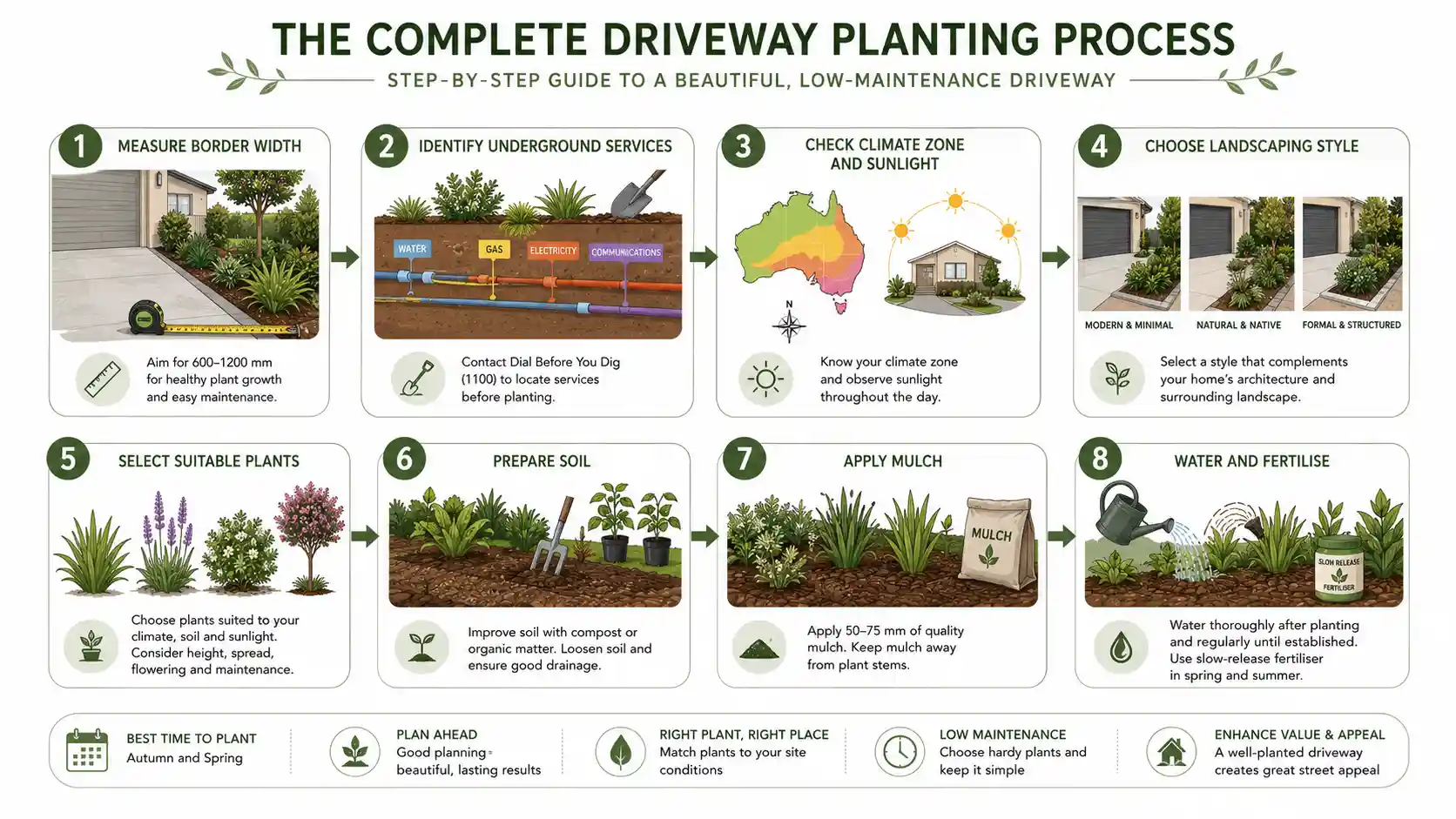 driveway plants ideas