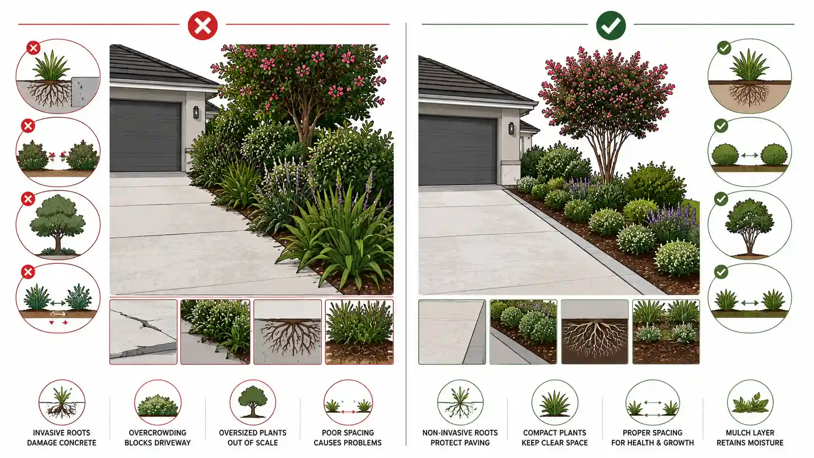 driveway plants ideas