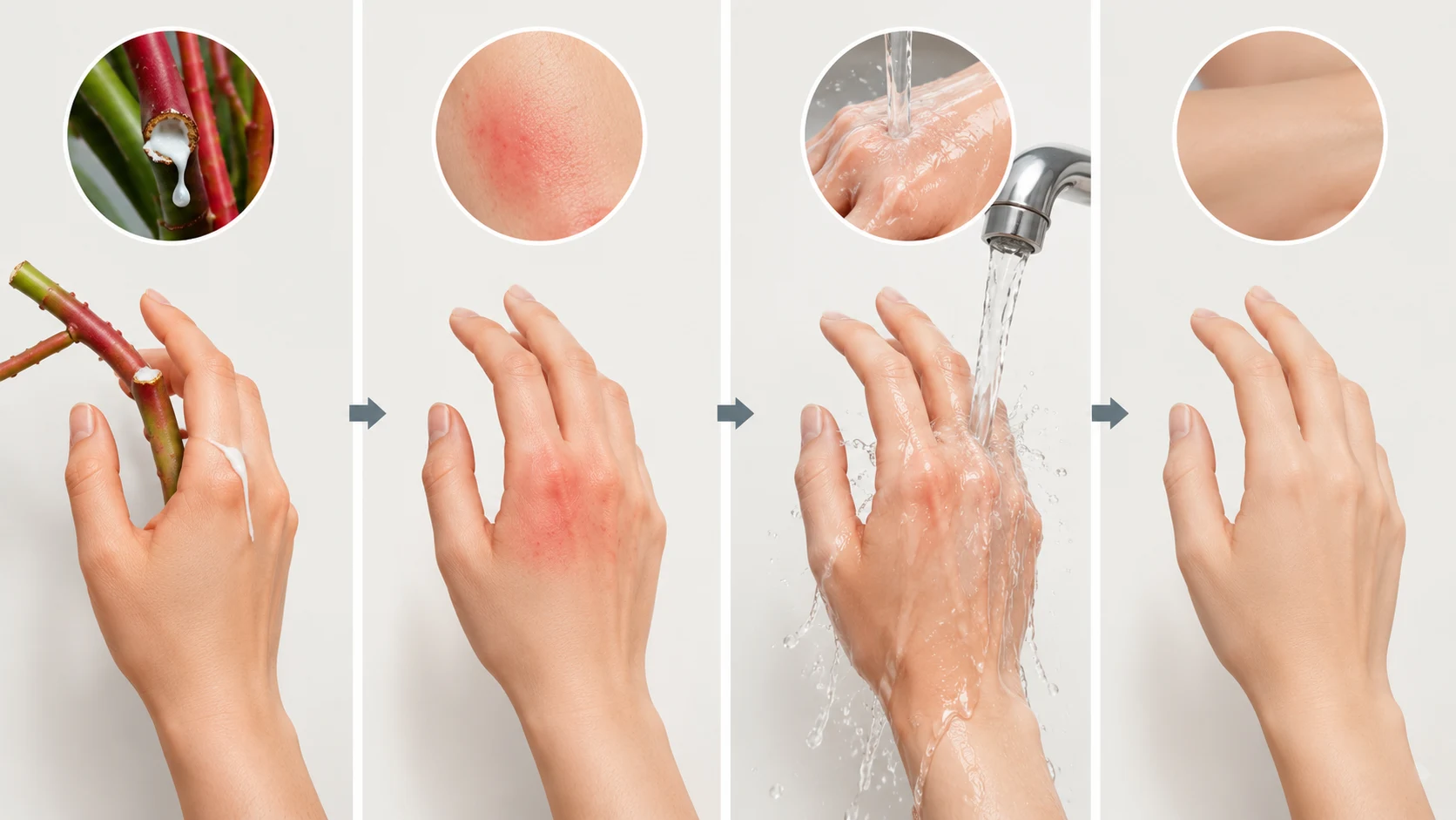 firestick plant sap on skin treatment