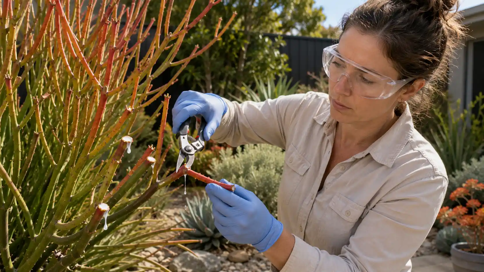 firestick plant sap on skin treatment