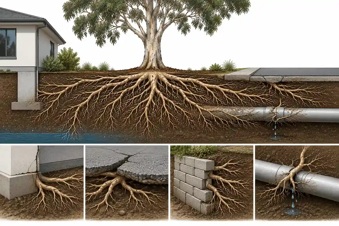 gum tree root system