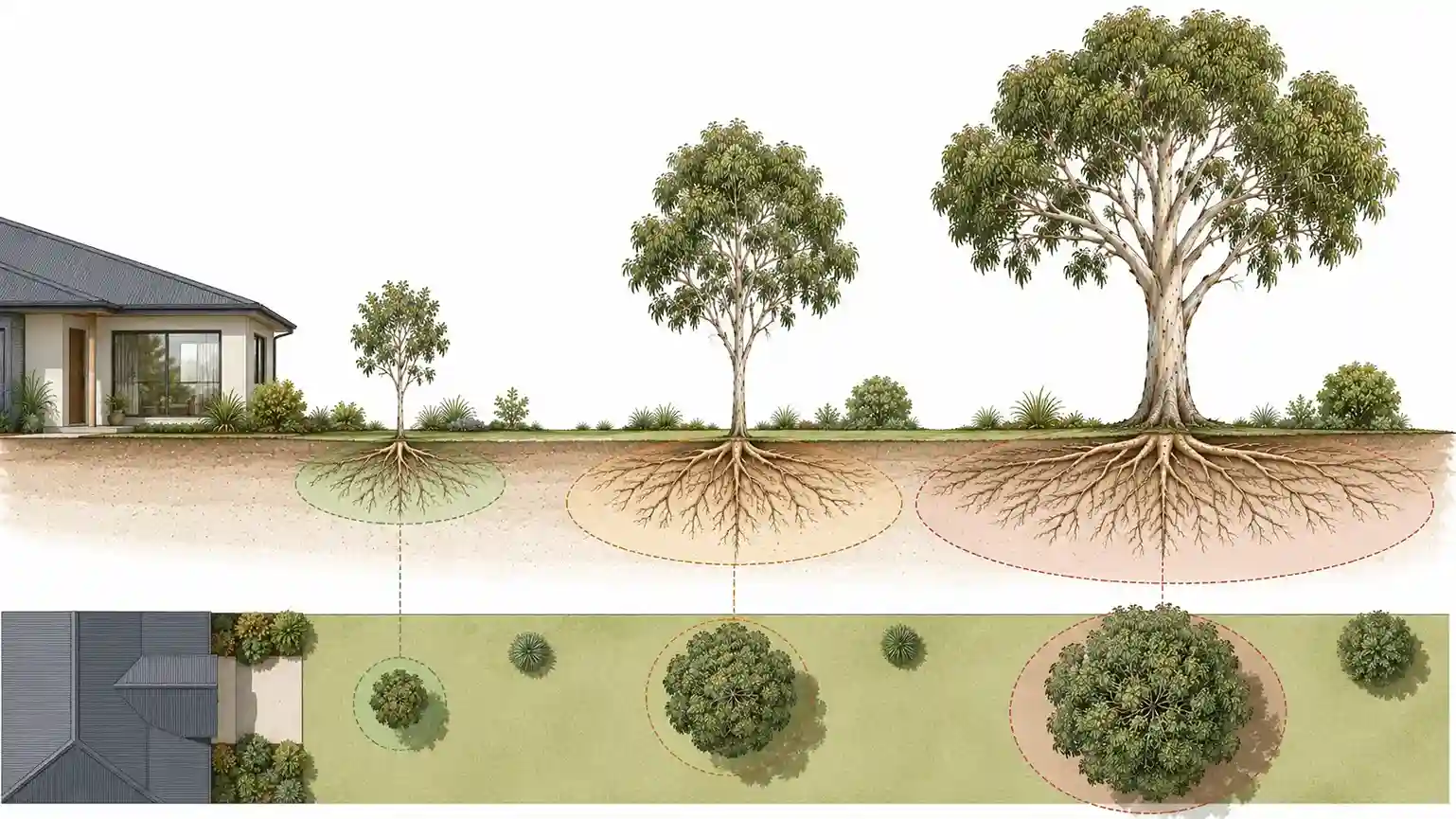 gum tree root system
