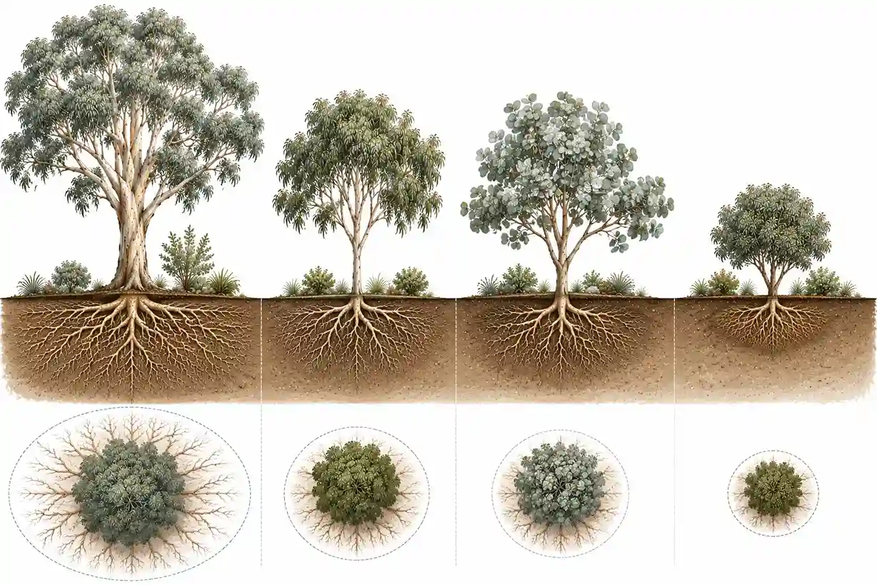 gum tree root system