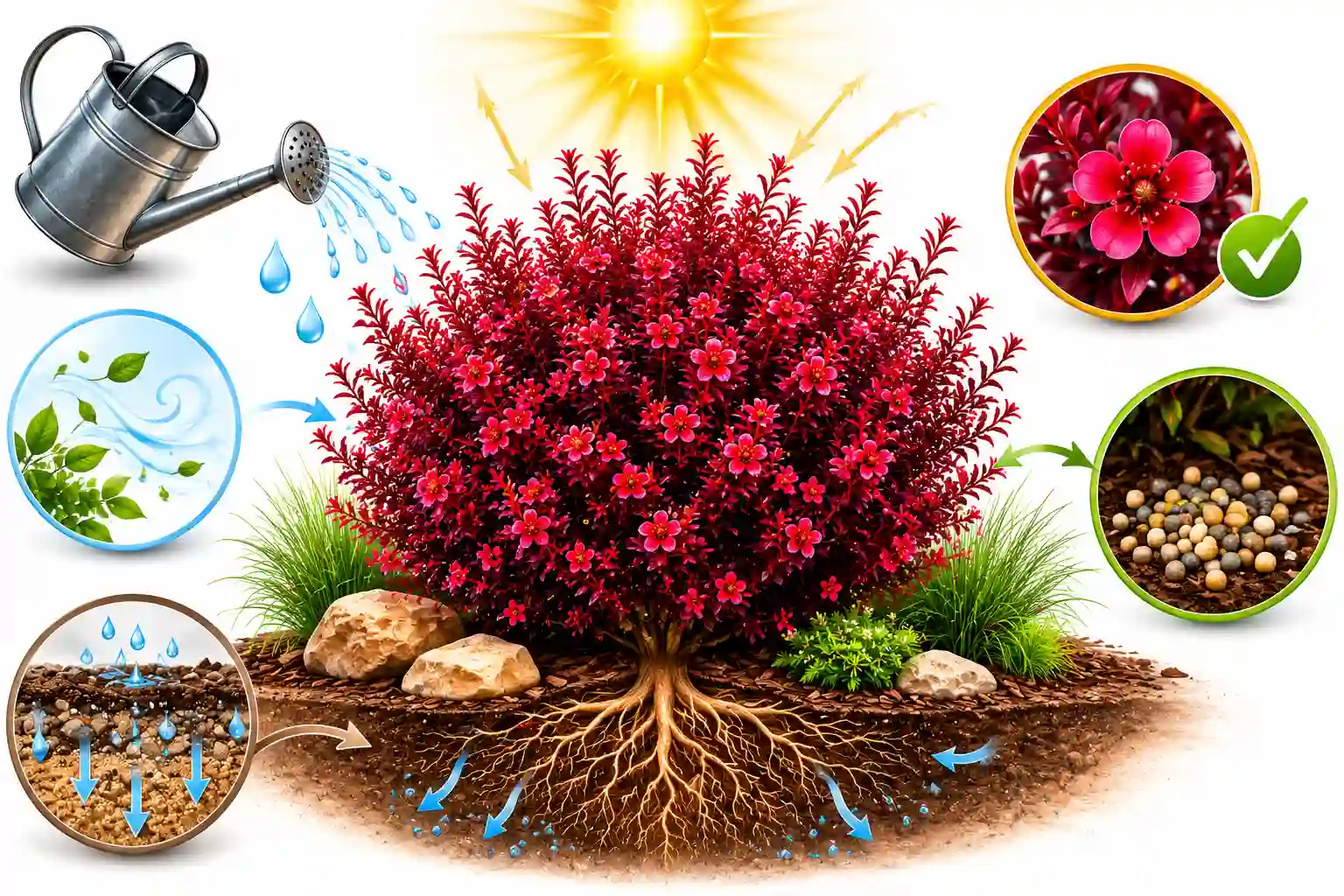 leptospermum dwarf red tea tree