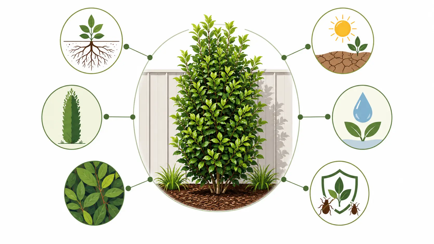 low-maintenance plants for fence line