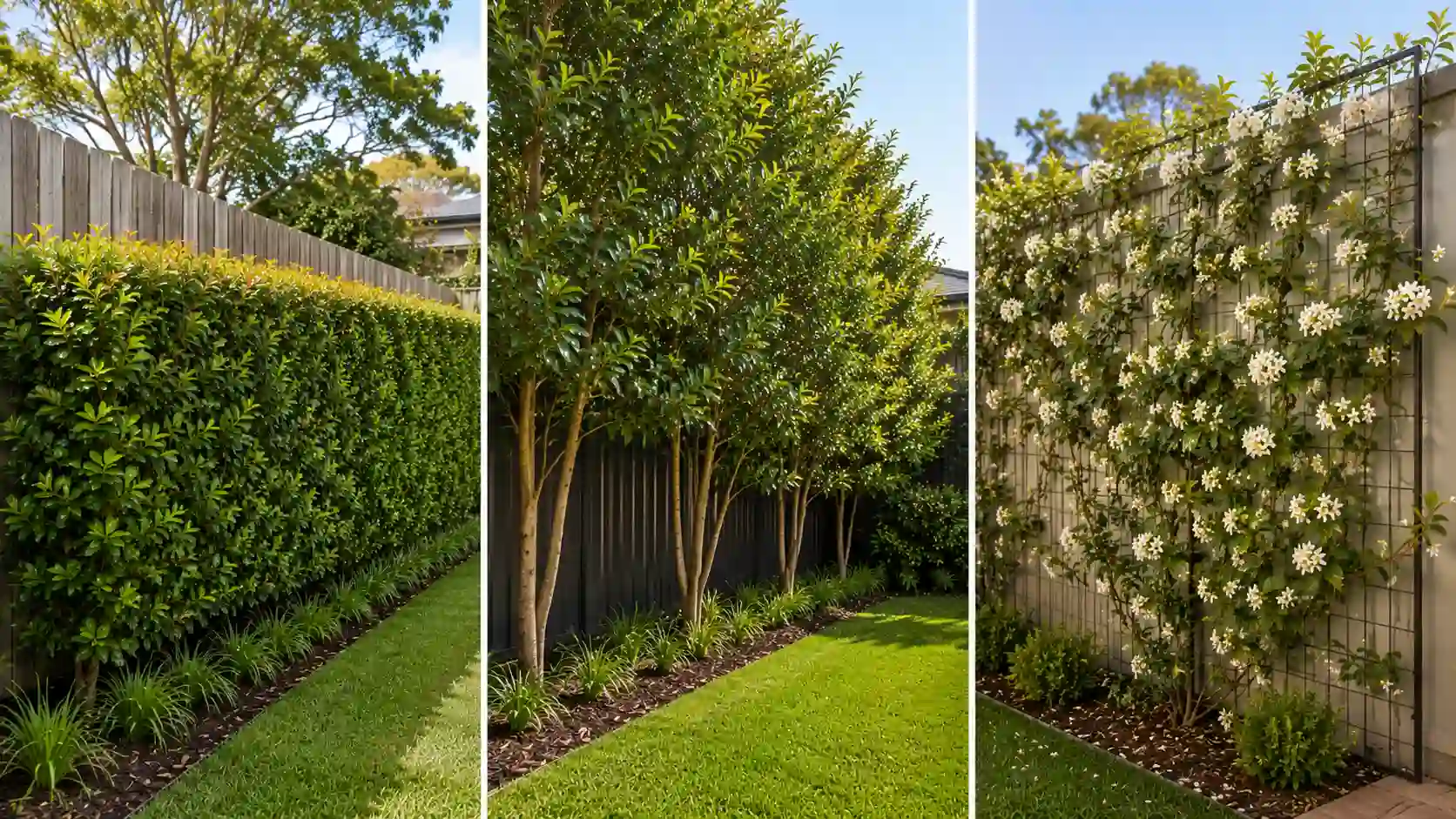 low-maintenance plants for fence line