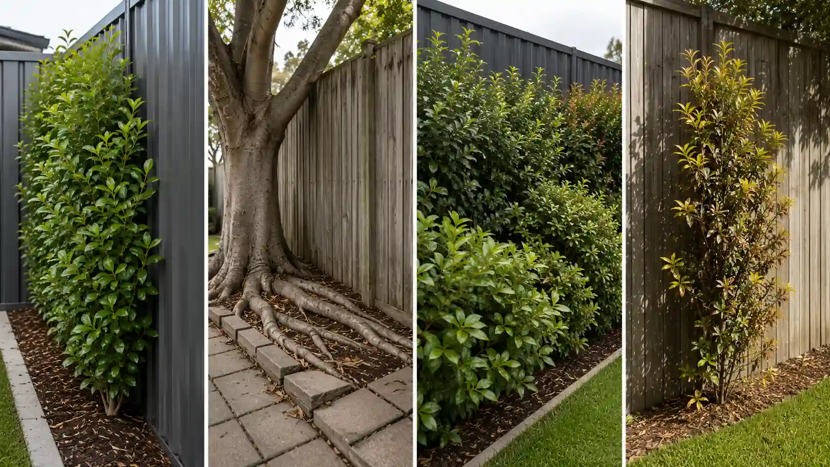 low-maintenance plants for fence line