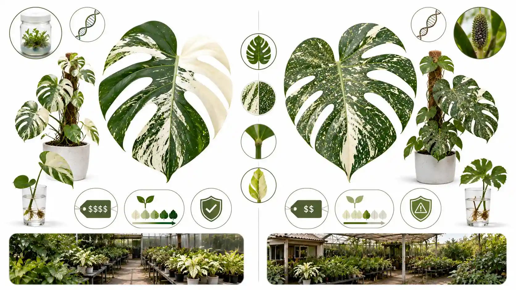 monstera albo variegata