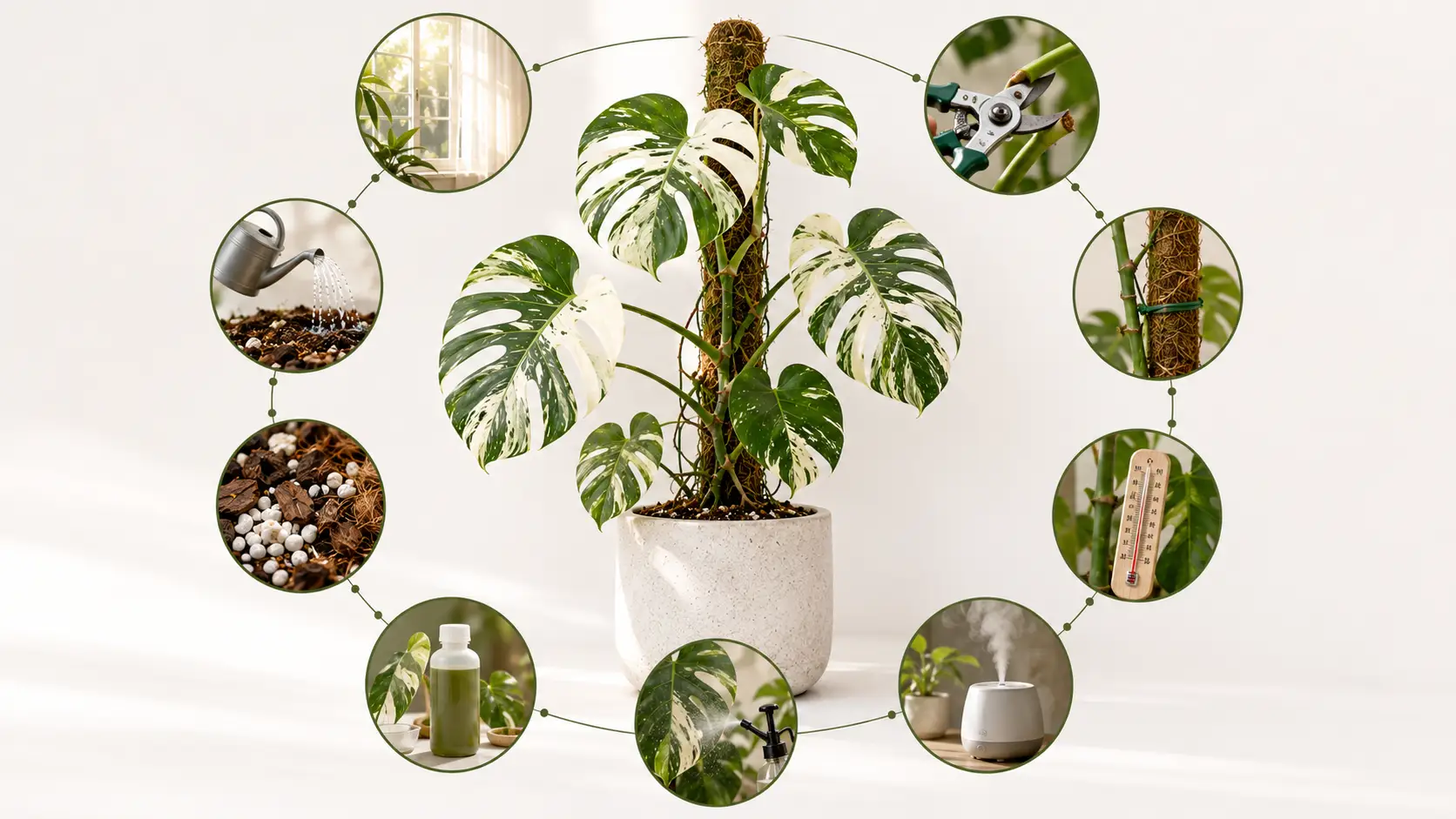 monstera albo variegata