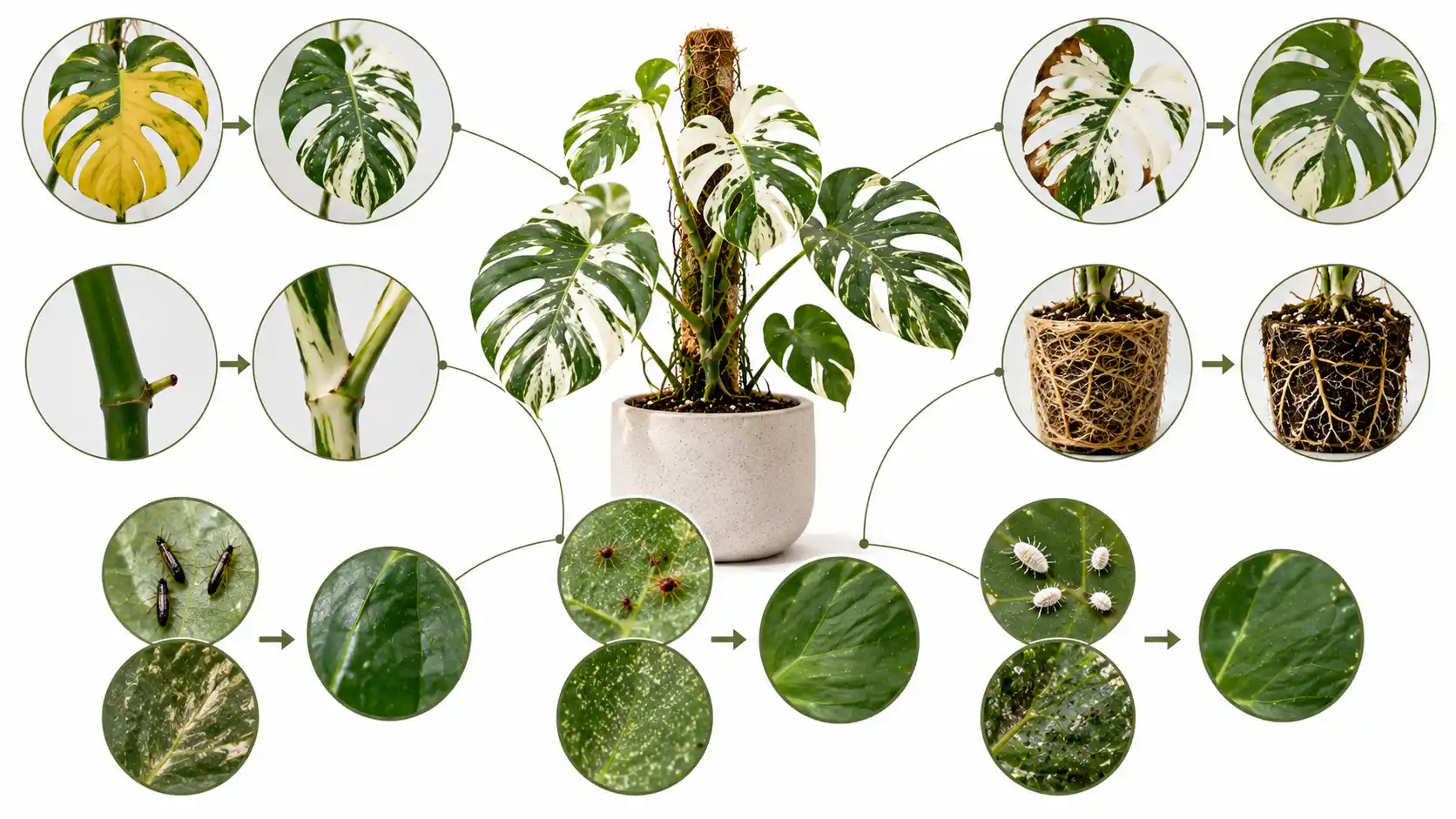 monstera albo variegata