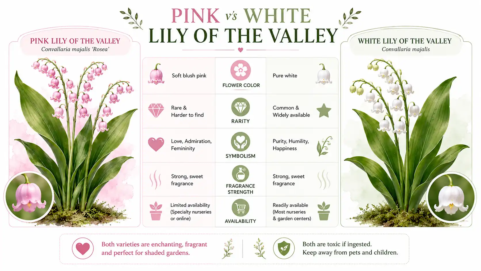 pink lily of the valley flower