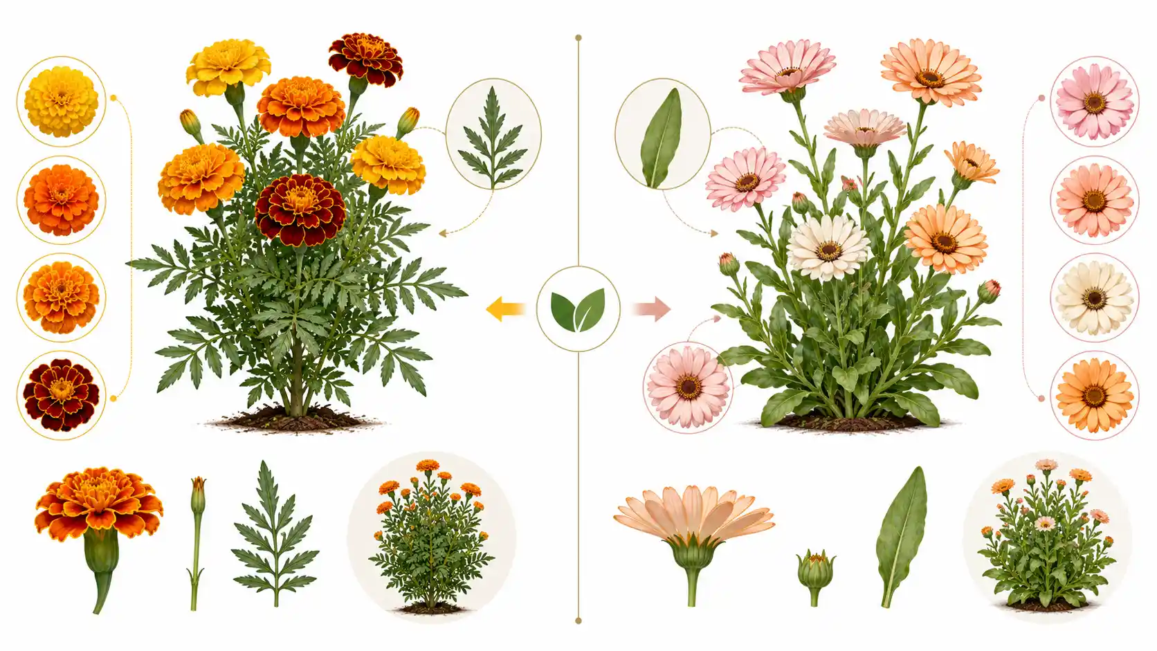 pink marigold flower