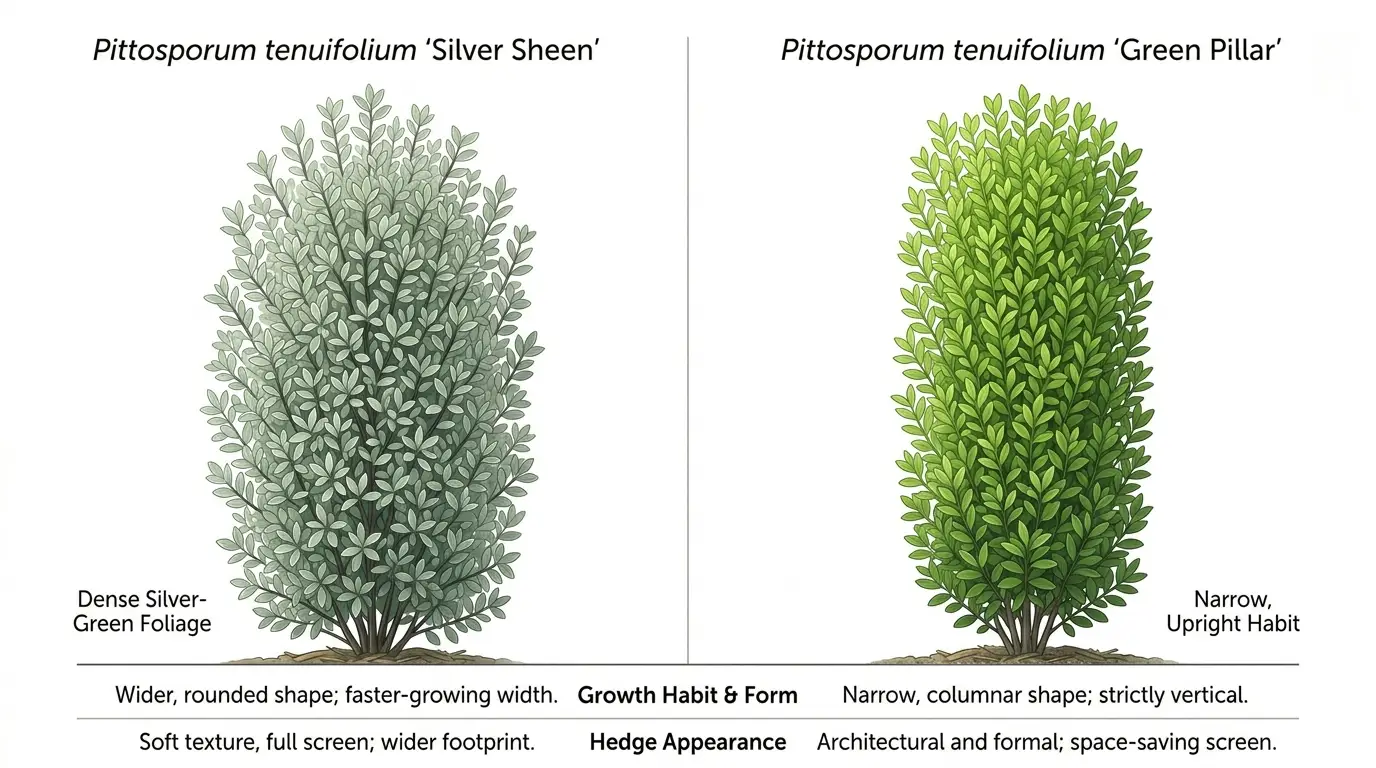 pittosporum silver sheen growth rate