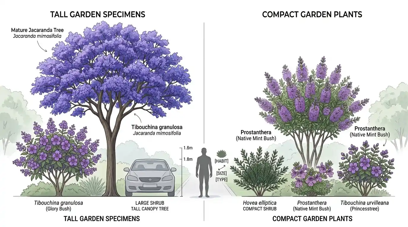 purple flower tree australia