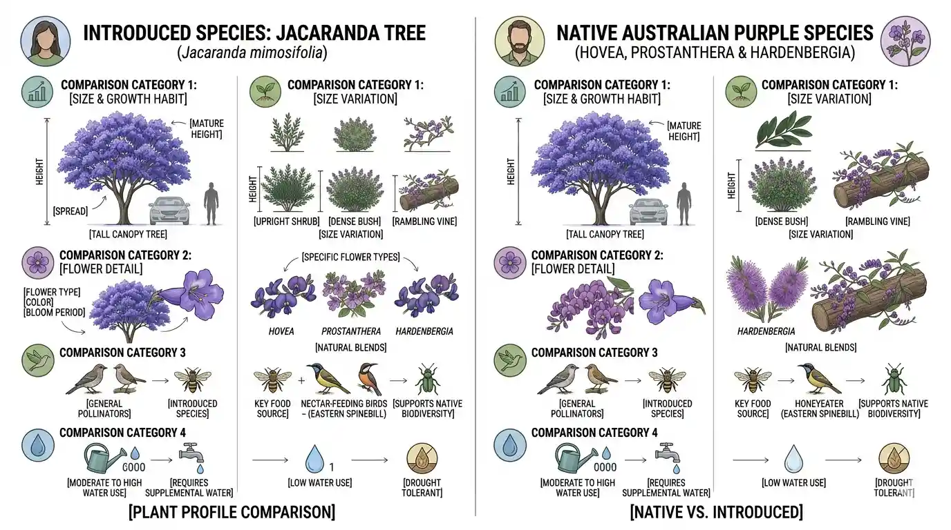 purple flower tree australia
