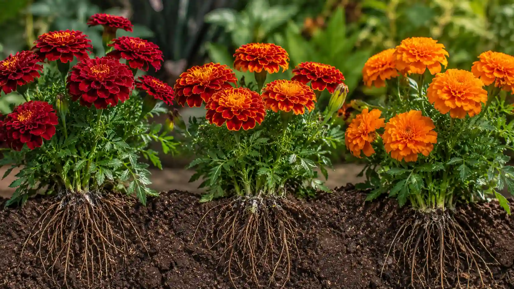 red marigold flower