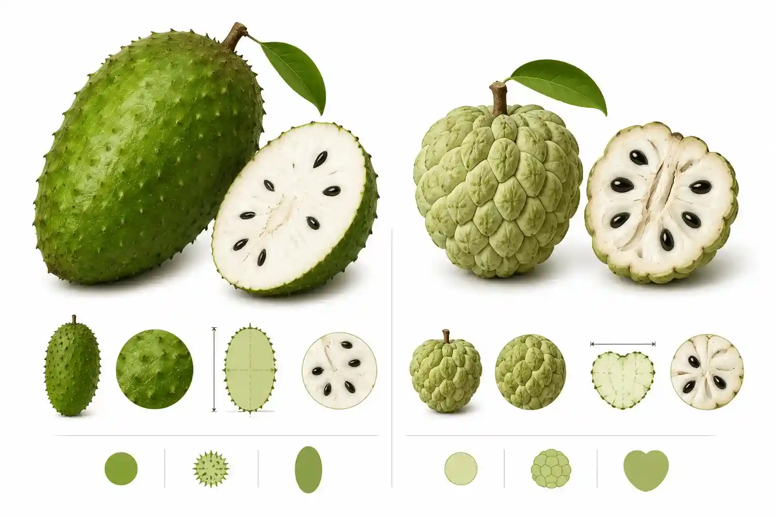 soursop vs custard apple