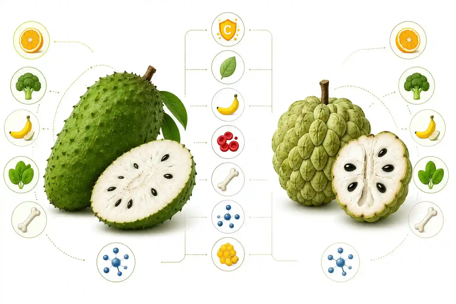 soursop vs custard apple