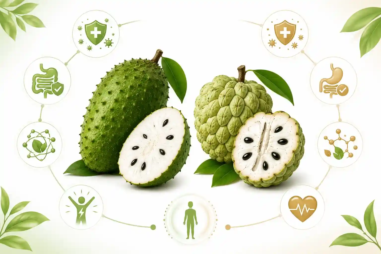 soursop vs custard apple