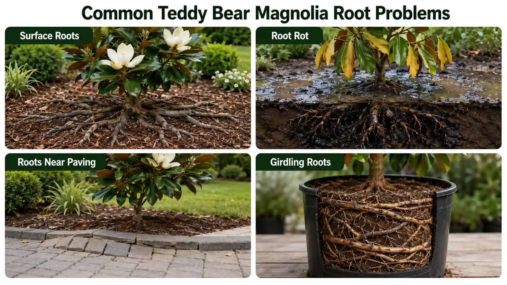 teddy bear magnolia root system