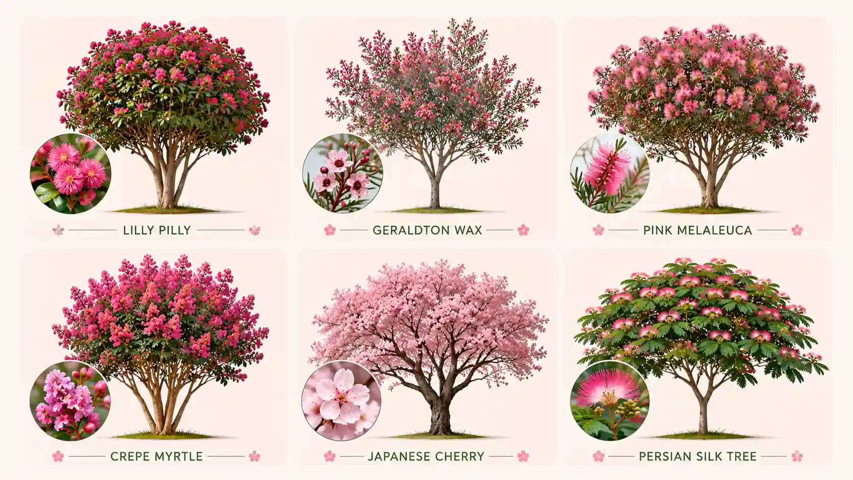 tree with pink flowers australia