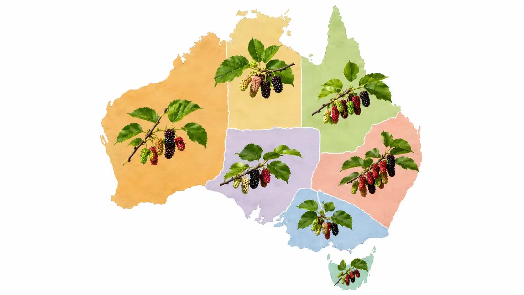 when do mulberry trees fruit