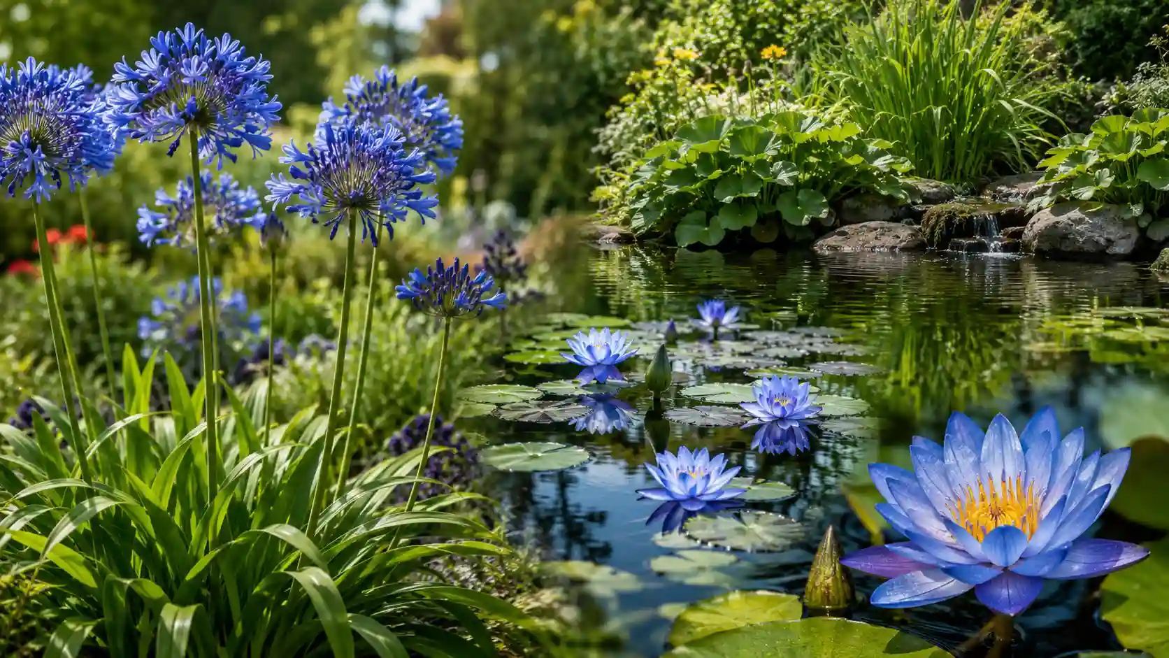 blue heart lily