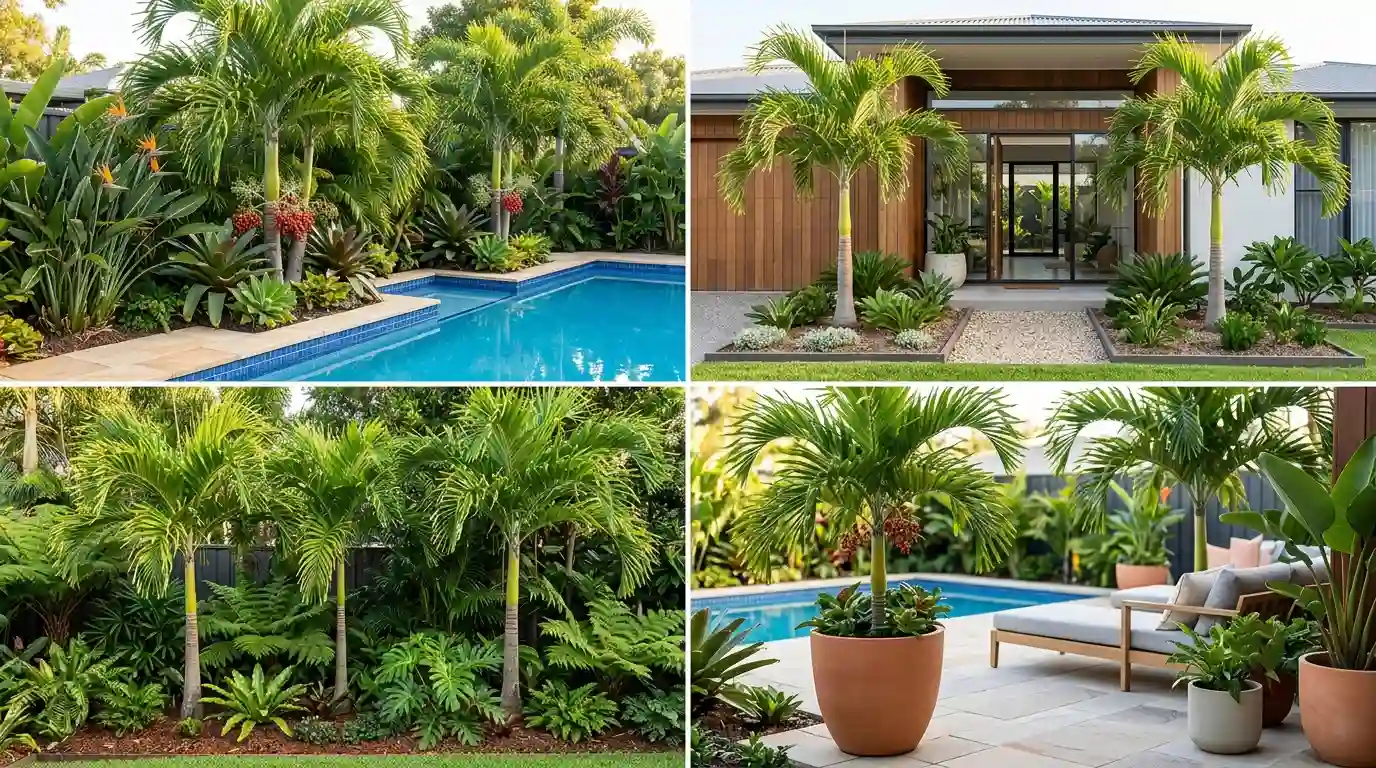 christmas palm tree landscaping