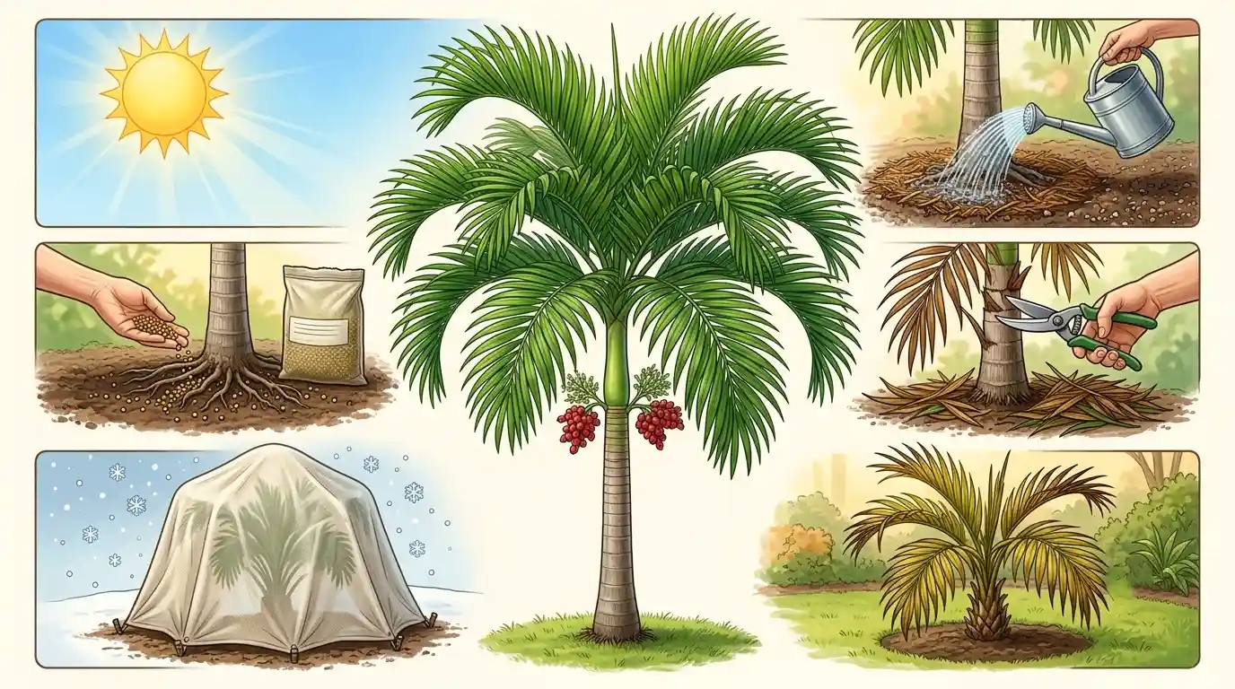 christmas palm tree landscaping