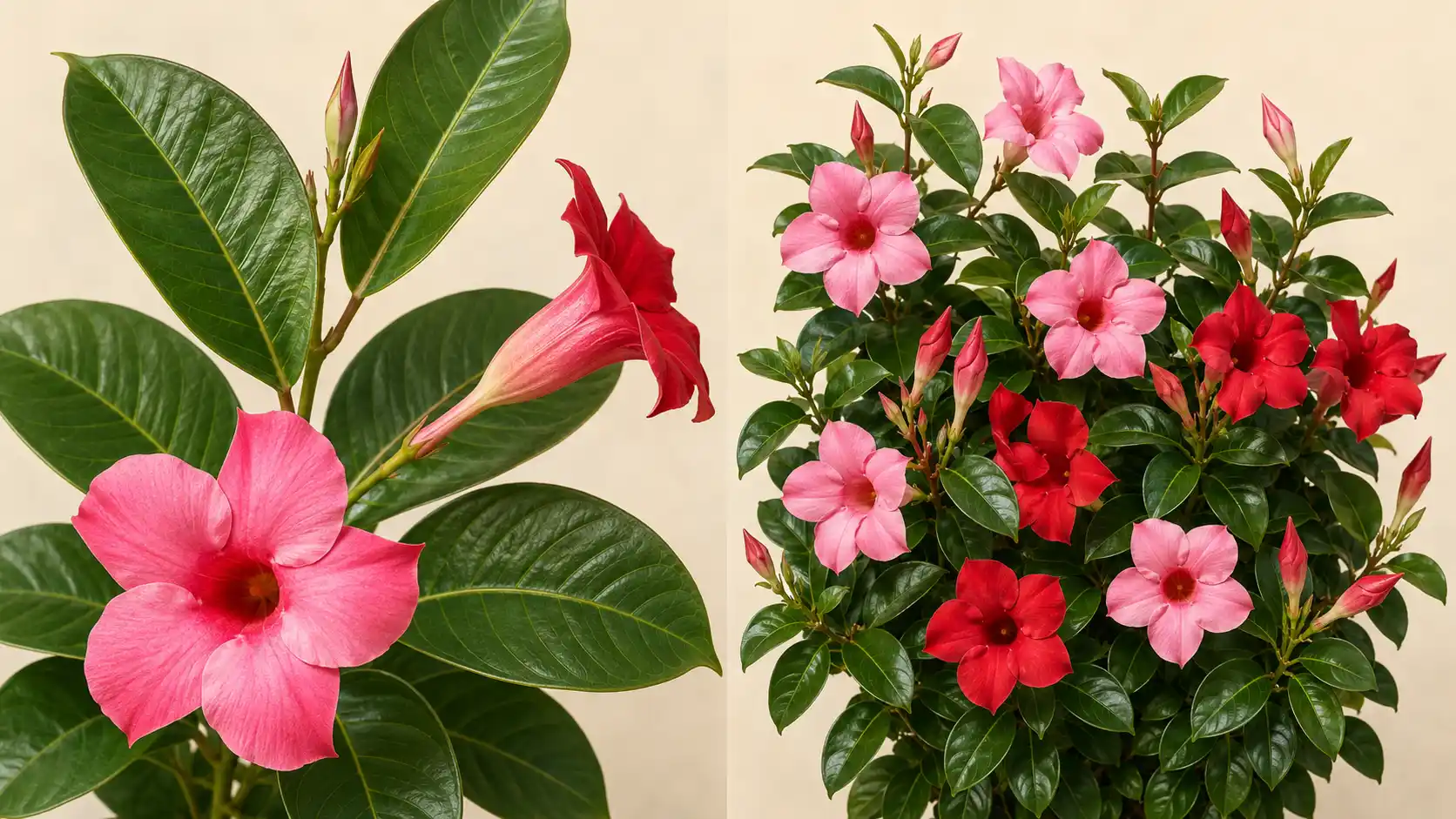 difference between mandevilla and dipladenia