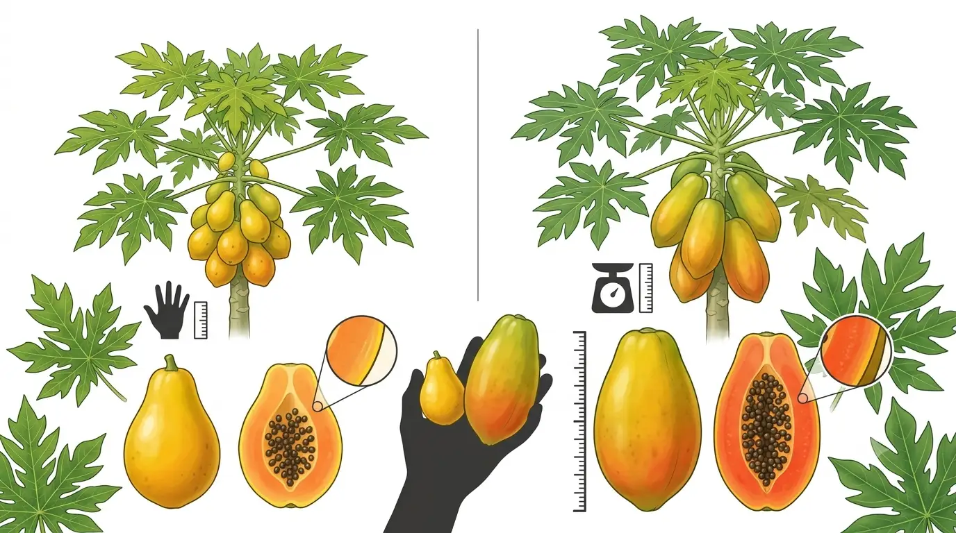 different types of papaya