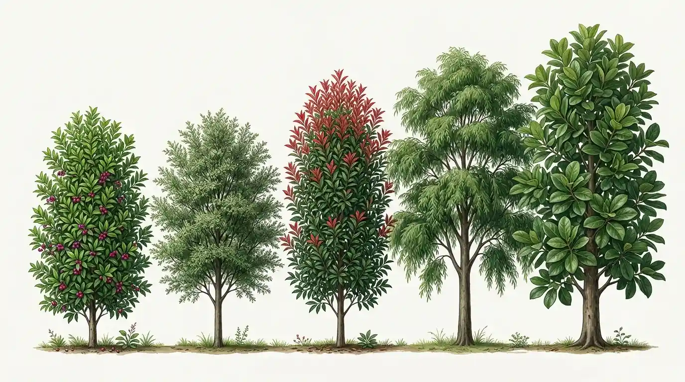 fast growing trees for screening