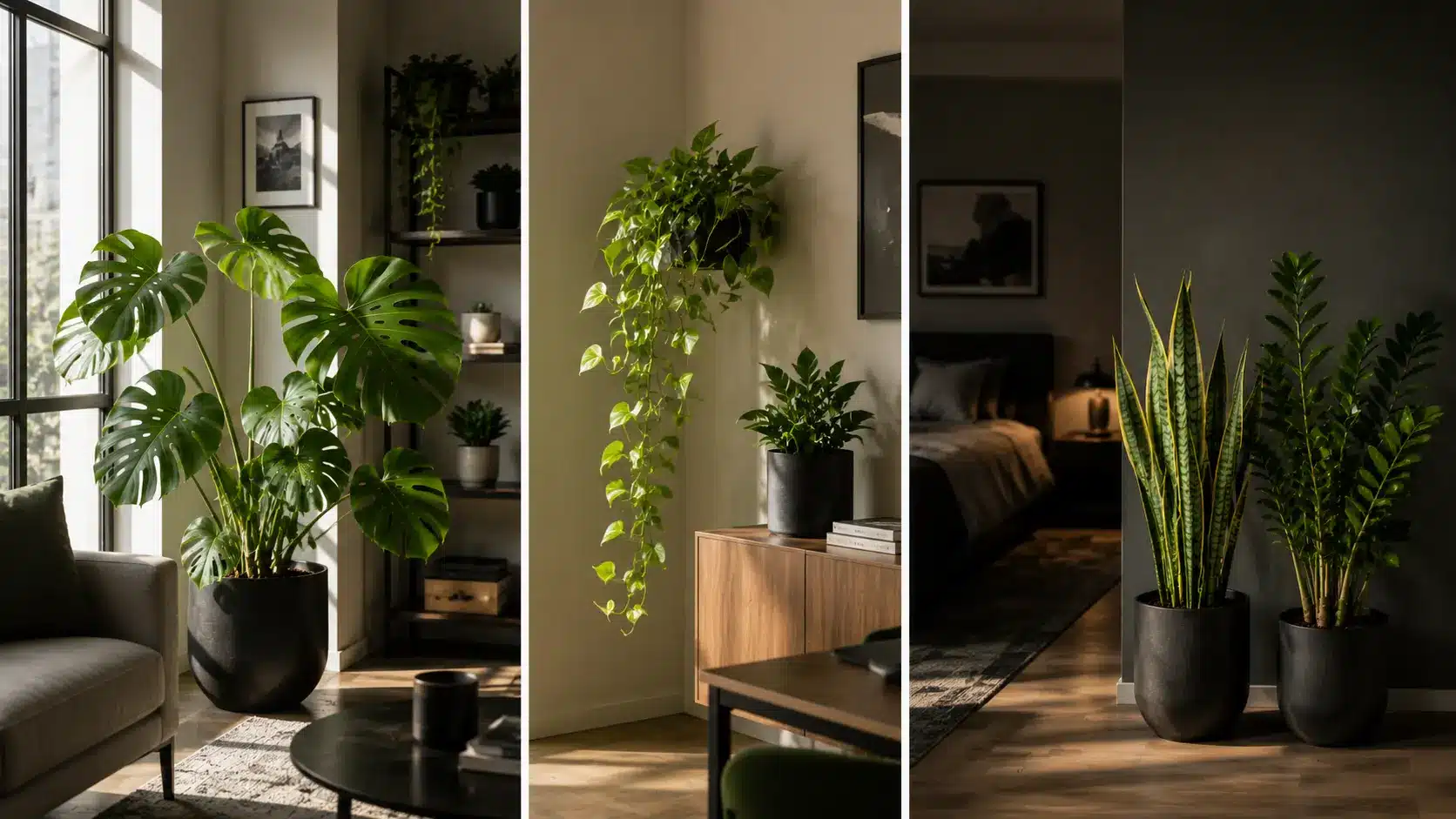 plants for men's apartment
