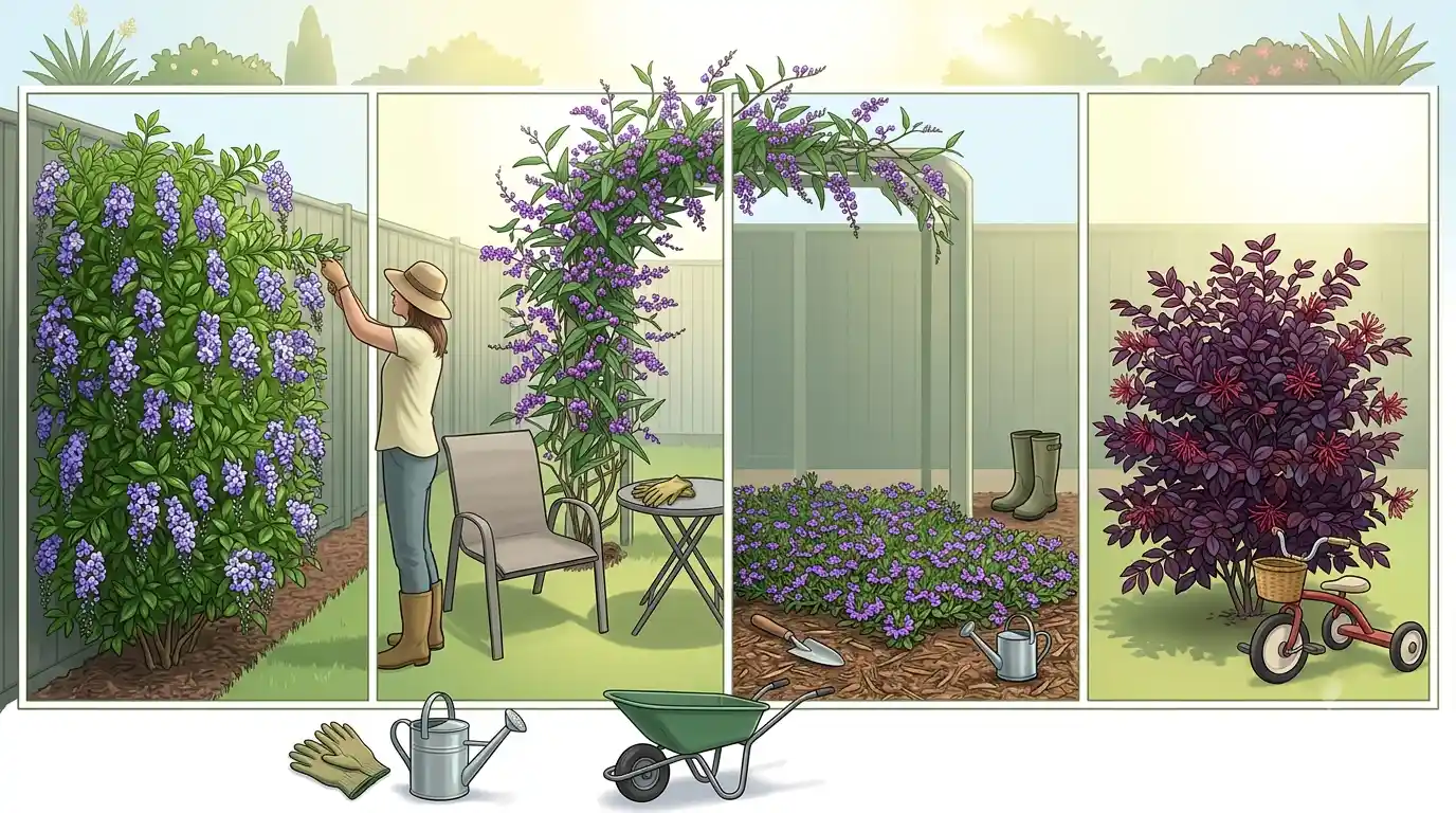 purple hedge plants australia