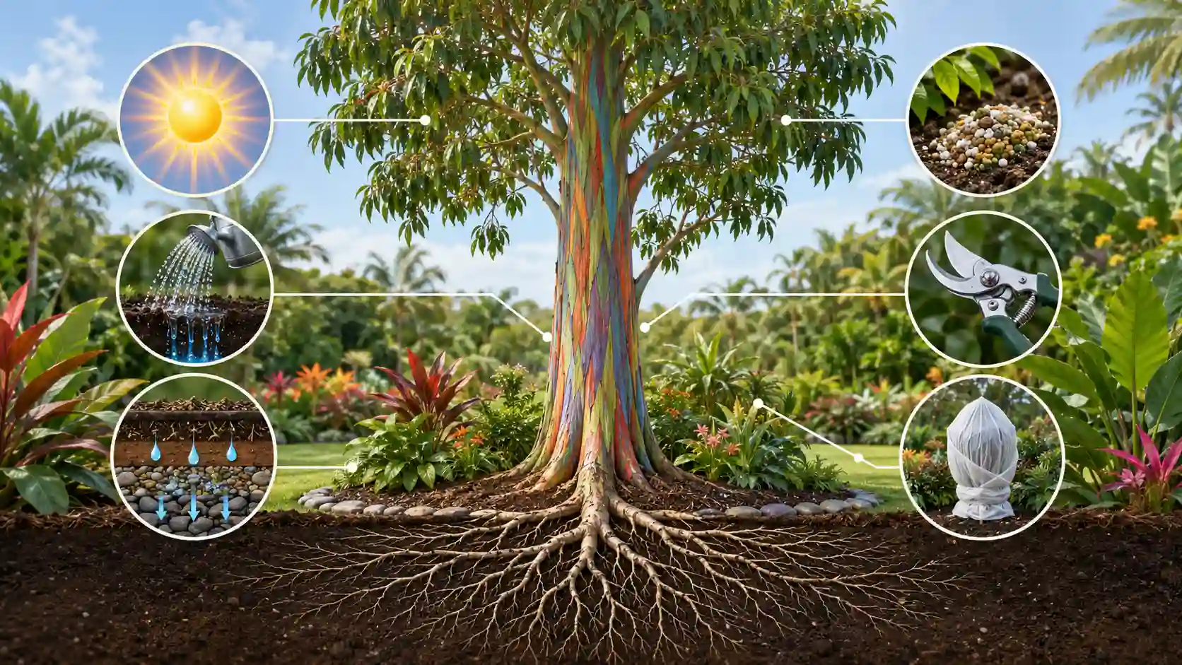 rainbow eucalyptus tree florida