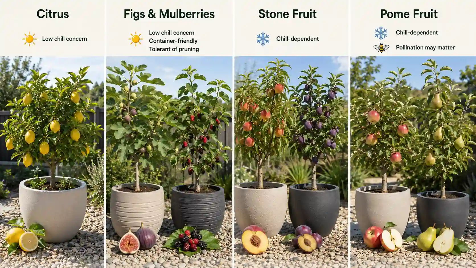 Dwarf fruit trees for pots Australia