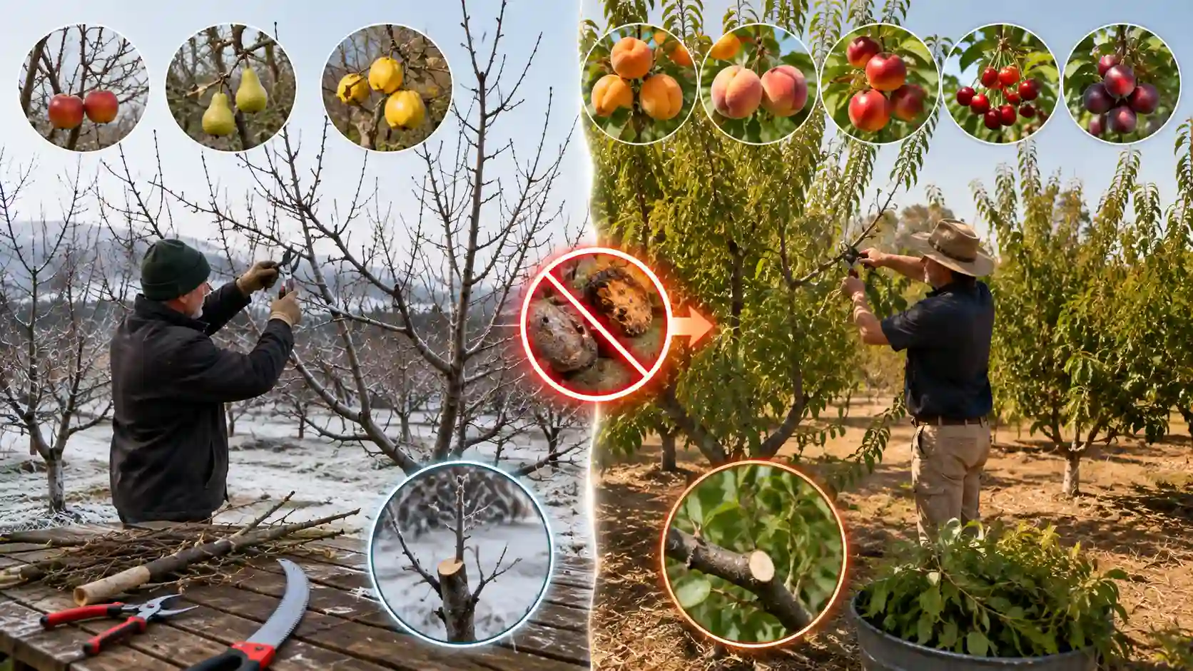 Fruit tree pruning calendar Australia