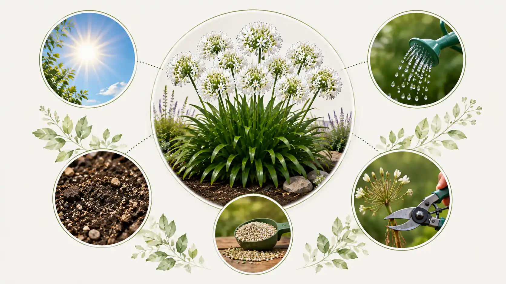 agapanthus orientalis snowball