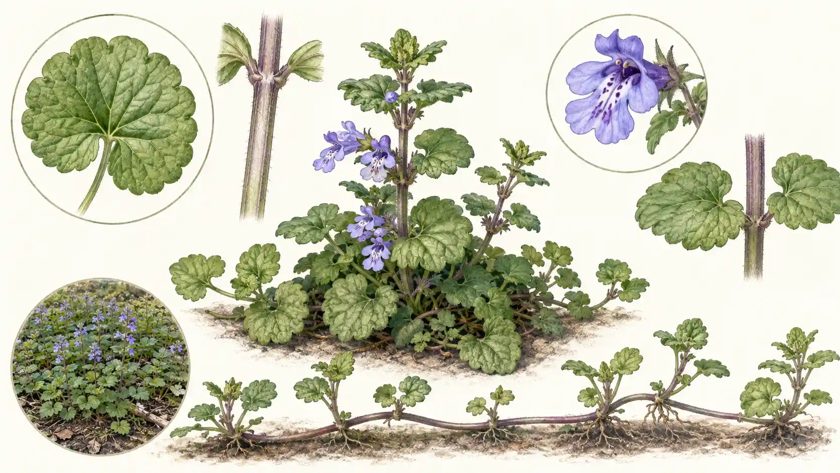 creeping charlie vs wild violet