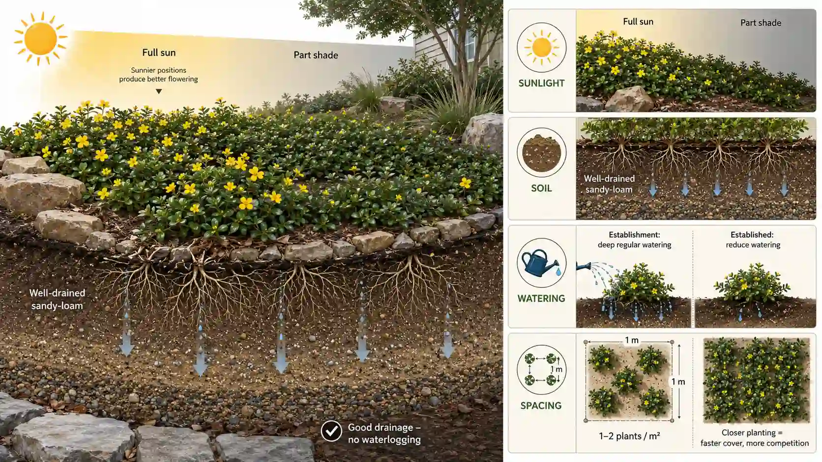 hibbertia scandens ground cover