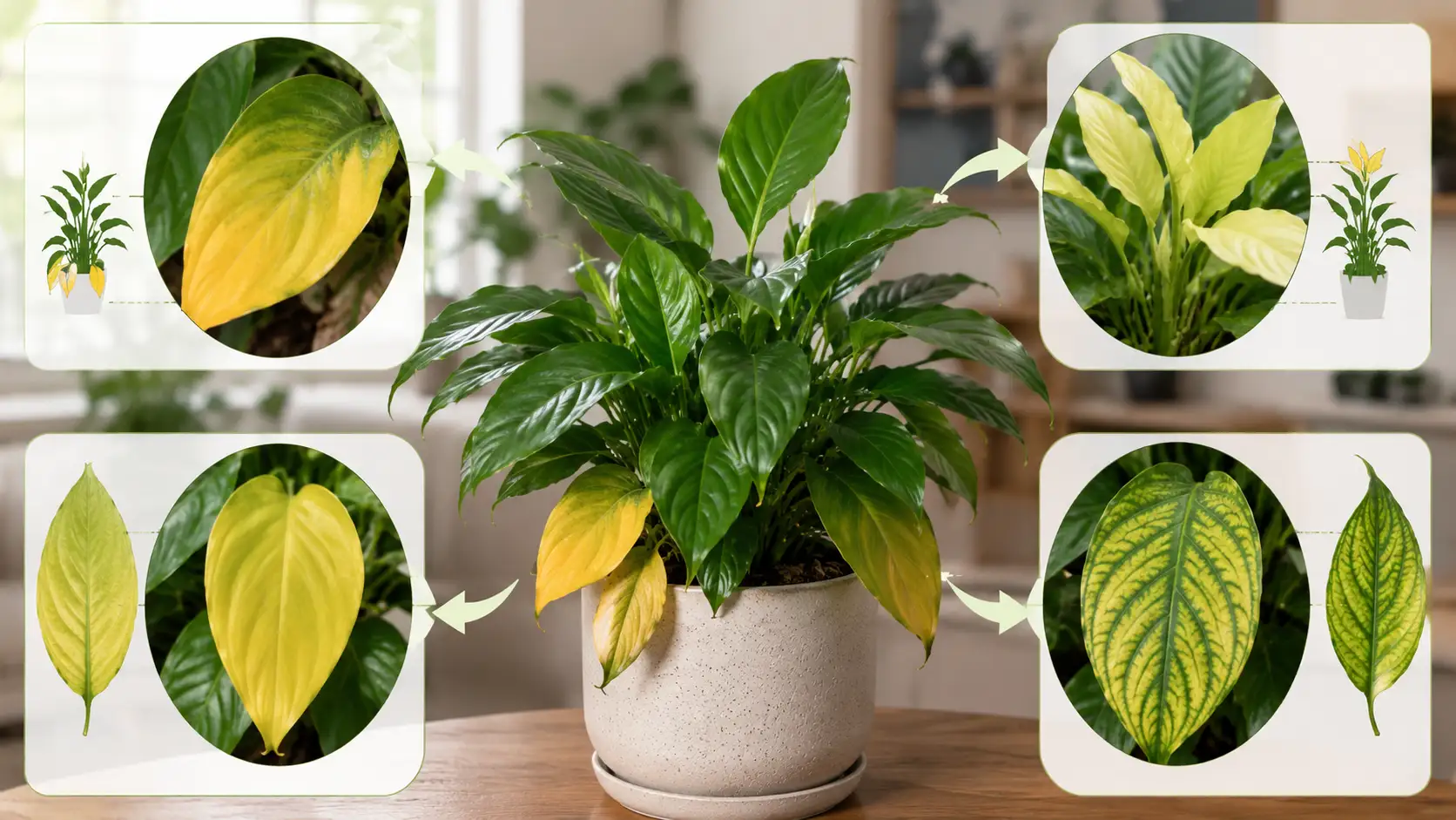 yellow leaves indoor plant Australia