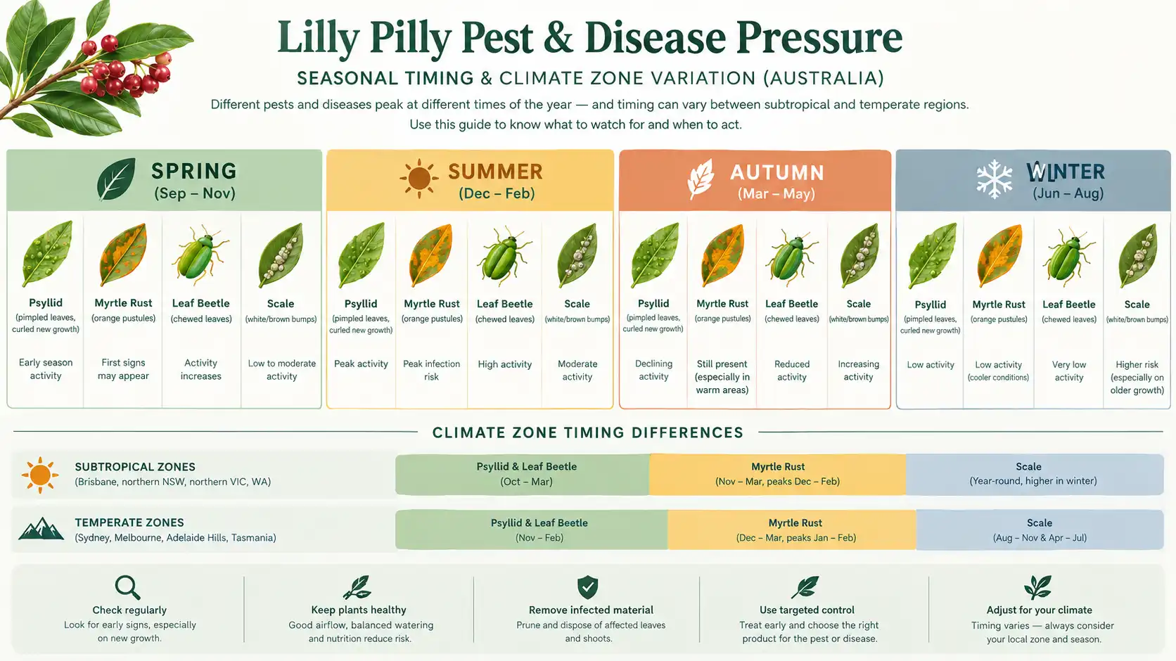 common pest on lilly pilly treatment