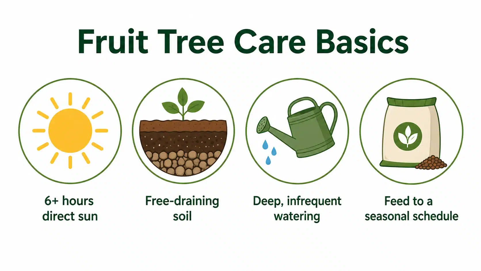 fruit trees and tropical plants