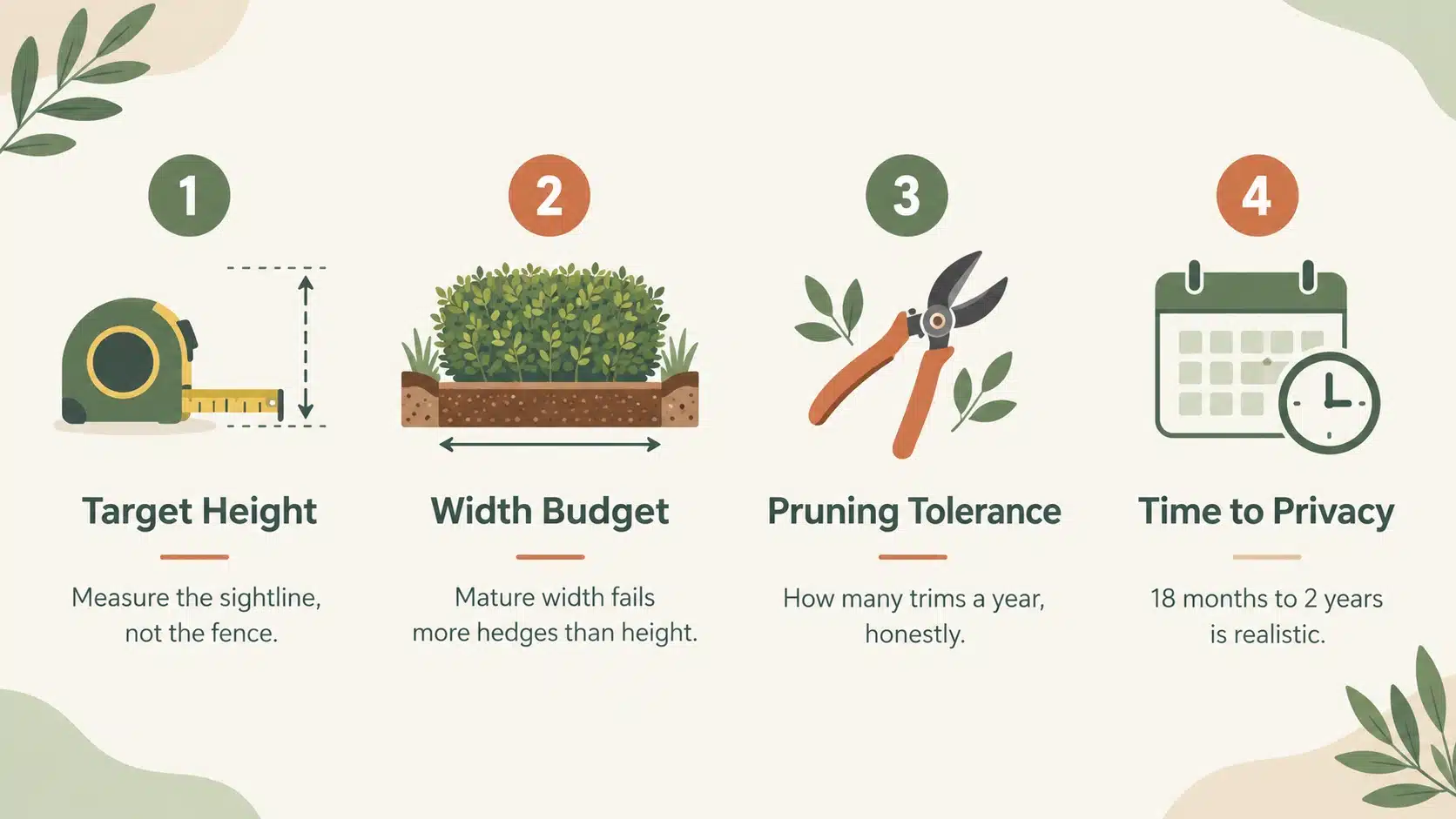 hedge and screening plants