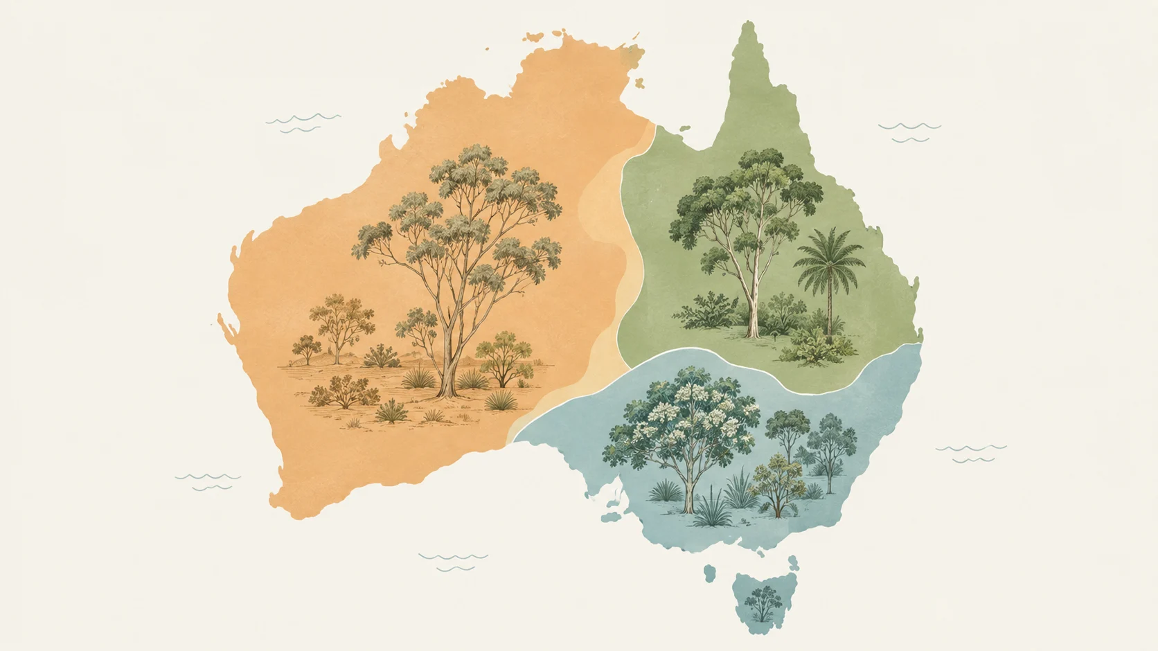 native and feature trees